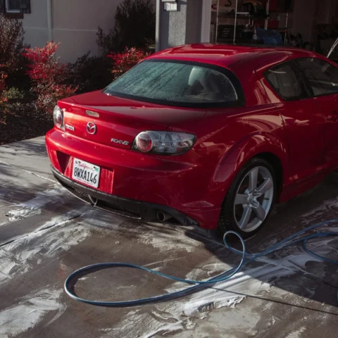 Mazda RX-8 after a full exterior detail wash